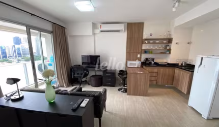 Apartamento com 1 quarto para alugar na Rua Henri Dunant, --, Santo Amaro, São Paulo, 33 m2 por R$ 4.000