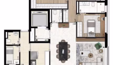 Apartamento com 3 quartos à venda na Rua Doutor Rafael de Barros, 416, Paraíso, São Paulo, 156 m2 por R$ 3.265.000