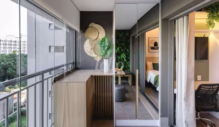 Apartamento com 1 quarto à venda na Avenida Rubem Berta, 850, Indianópolis, São Paulo, 27 m2 por R$ 600.000