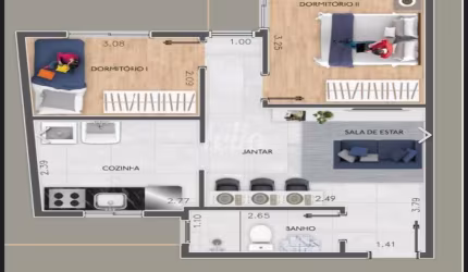 Apartamento com 2 quartos à venda na Rua Uruçuca, 128, Vila Antonina, São Paulo, 55 m2 por R$ 305.000
