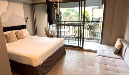 Apartamento com 1 quarto à venda na Alameda Iraé, 664, Indianópolis, São Paulo, 32 m2 por R$ 530.000