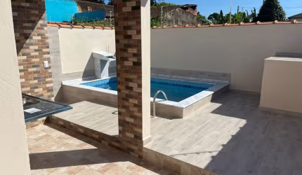 CASA NOVA COM PISCINA EM ITANHAÉM - LITORAL SUL DE SP