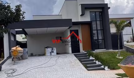 Linda casa térrea com 163m² de ára construída no Condomínio Gran Ville São Venâncio