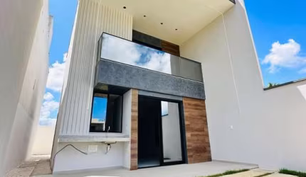 Casa em condomínio fechado com 3 quartos à venda na Fernando Sousa Gadelha, 4655, Olho D'água, Eusébio, 118 m2 por R$ 599.149