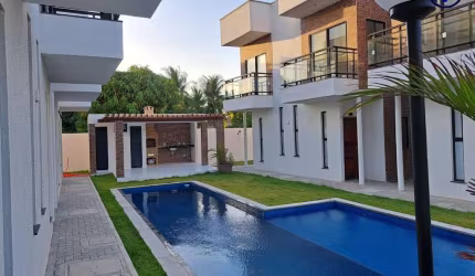Casa em condomínio fechado com 2 quartos à venda na Raimundo Viana, 130, Taíba, São Gonçalo do Amarante, 57 m2 por R$ 367.500