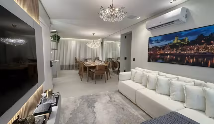Apartamento Mobiliado e Decorado com 3 suítes no coração do Bairro América