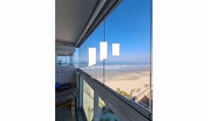 Lindíssima cobertura com 342 m² de área útil, de frente para o mar em Praia Grande SP.