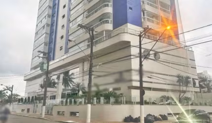 Apartamento de 3 dormitórios com 2 suítes, sacada gourmet vista mar na Guilhermina em Praia Grande SP.