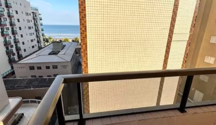 Apartamento novo, com 2 dormitórios e viata parcial para o mar no Canto do Forte em Praia Grande SP