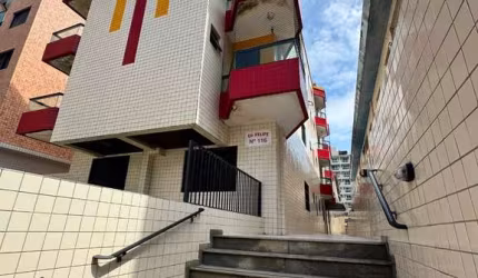 Apartamento com 1 quarto à venda na Rua Paraguai, 116, Guilhermina, Praia Grande, 43 m2 por R$ 248.000
