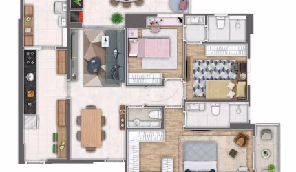 Apartamento com 3 dormitórios à venda, 100 m² por R$ 1.472.000,00 - Gonzaga - Santos/SP
