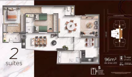 Apartamento à venda no Embaré em Santos