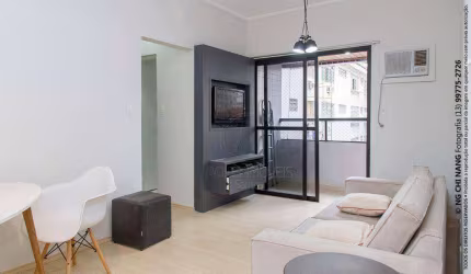 Apartamento 2 dormitórios Mobiliado  locação Boqueirão/Santos