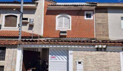 Casa tipo sobrado com 2 dormitórios,2 banheiros, 2 vagas de garagem  à venda, 88 m² por R$ 900.000 - Aparecida - Santos/SP