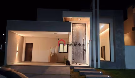 Casa Porteira Fechada com 3 dormitórios à venda, 183 m² por R$ 1.390.000 - Condomínio Residencial Santa Mônica - Caçapava/SP