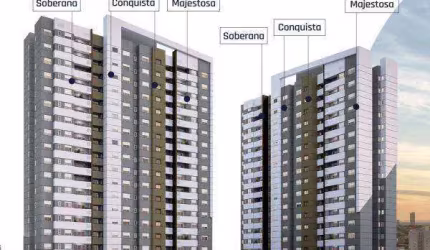 Apartamento com 3 dormitórios à venda, 76 m² por R$ 585.000,00 - Vila Industrial - São José dos Campos/SP