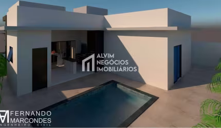CASA TÉRREA COM 158 M² DE CONSTRUÇÃO EM CAAPAVA - RESERVADO VALE - VENDA