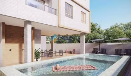Apto - 3 Quartos - 1 Suíte - 65,37 m² - Poço, Cabedelo/PB