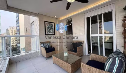 Apartamento para Venda em Santos, Boqueirão, 3 dormitórios, 3 suítes, 5 banheiros, 3 vagas