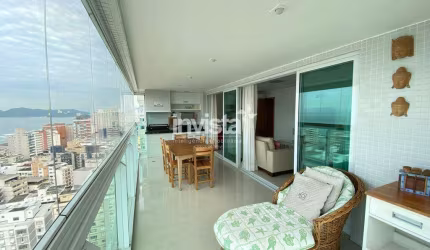 Apartamento 3 suítes e varanda vista mar no residencial Stella Maris