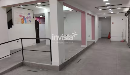 Excelente Loja/Ponto Comercial de esquina com 220 m² para Alugar no Marapé em Santos