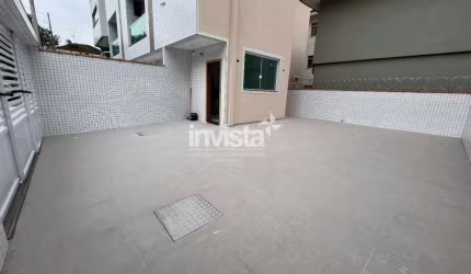 Casa Sobreposta Nova à venda, 3 Dormitórios, 4 Vagas, Campo Grande-Santos