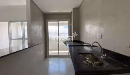 Locação apartamento 2 dormitórios no Residencial 9 de Julho - Marapé, Santos