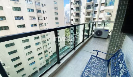 Locação de 3 dormitórios mobiliados com vista lateral para o Mar, bairro do Boqueirão