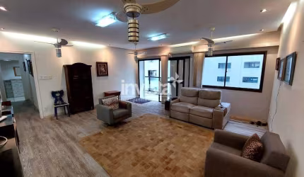 Locação de 3 dormitórios mobiliados com vista lateral para o Mar, bairro do Boqueirão