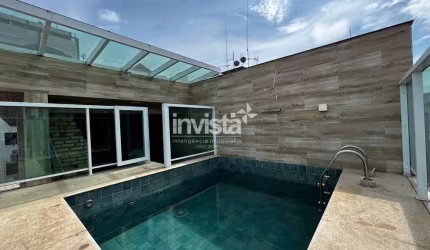 Locação de Sobrado com Piscina na Ponta da Praia - Santos