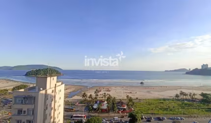 Apartamento Studio MOBILIADO com Vista Mar para Alugar no Itararé em São Vicente