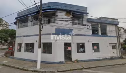 Ponto Comercial de ESQUINA para Alugar na Avenida Pinheiro Machado no Marapé em Santos