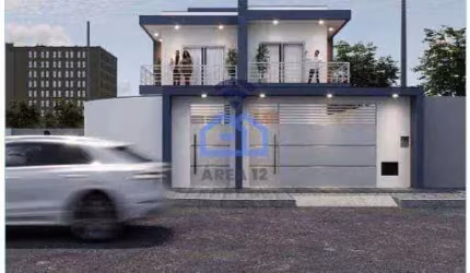 Casa nova com 3 dormitórios no Recanto do Sol em Caraguatatuba - entrega prevista março de 2025