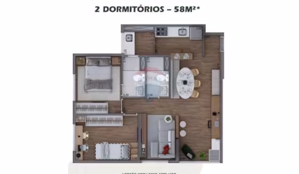 APARTAMENTO NOVO CLUBE HOUSE MARAJOARA  COM VARANDA GOURMET 58M2 2 DORM, SUÍTE, UMA VAGA -INTERLAGOS -JD. MARAJOARA