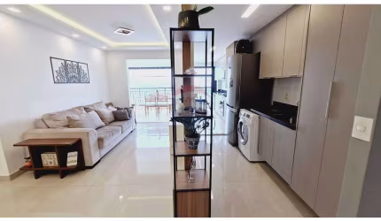 Apartamento com varanda gourmet e vista panorâmica na Vila Anastácio