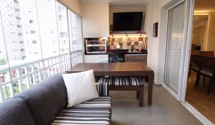 Apartamento para alugar 3 dormitórios, ar condicionado com varanda gourmet na Vila Leopoldina  121m² de área privativa