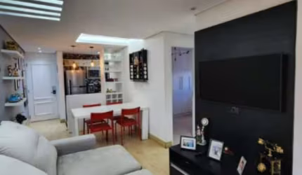 Apartamento no Condomínio Edifício Rarus na Vila Congonhas com 62m² 2 dormitórios 1 suíte 2 banheiros 2 vagas