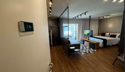 Apartamento Garden para alugar na Chácara Santo Antônio com 77 m², 1 dormitório, 2 vagas