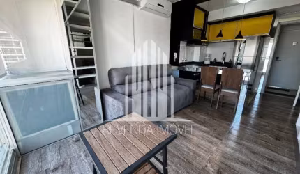 Apartamento para locação MOBILIADO: 1 quarto, 1 suíte, 1 sala, Ar condicionado 1 banheiro, 1 vaga de garagem!