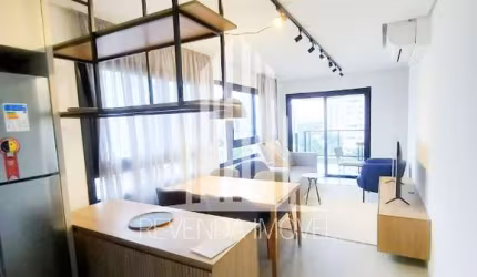 Studio para locação totalmente mobiliado em Pinheiros com 65m²