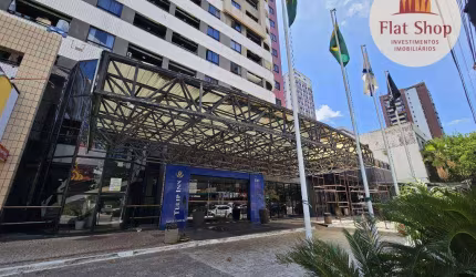 Flat com 1 dormitório à venda, 39 m² por R$ 430.000,00 - Meireles - Fortaleza/CE