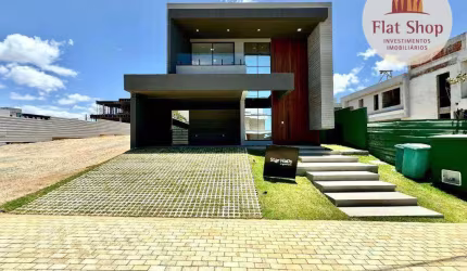 Excelente casa duplex com piscina no Alphaville Terra 1, com 4 suites e 4 vagas. Nascente