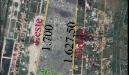 Terreno à venda, 596500 m² por R$ 8.947.500,00 - Parada - São Gonçalo do Amarante/CE