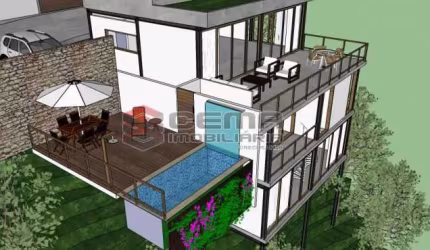 Terreno em condomínio fechado à venda na Rua Professor Olinto de Oliveira, Santa Teresa, Rio de Janeiro, 881 m2 por R$ 299.000