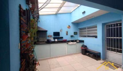 Sobrado com 3 dormitórios à venda, 112 m² por R$ 509.000,00 - Vila Scarpelli - Santo André/SP
