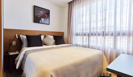 Studio Mobiliado e Decorado com ar-condicionado  no Centro, próximo ao Shopping Estação