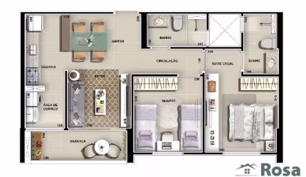 Apartamento para venda ELDORADO Cuiabá - 23527
