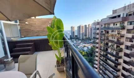 COBERTURA DUPLEX DE 3 QUARTOS/ 2 SUÍTES Á VENDA - BARRA DA TIJUCA - ABM - SOL DE MARAPENDI