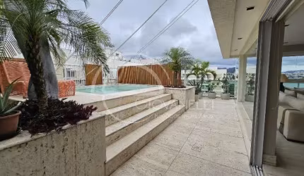 COBERTURA LINEAR  À VENDA DE ALTÍSSIMO PADRÃO! 4 SUÍTES !  BARRA DA TIJUCA - RIVIERA DA LAGOA!VISTA DESLUMBRANTE PARA LAGOA!