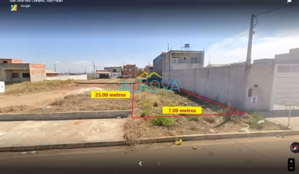 Terreno à venda, 175 m² por R$ 235.000,00 - Setville Altos de São José	 - São José dos Campos/SP